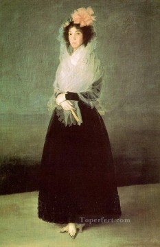 Countess Art - The Countess of El Carpio portrait Francisco Goya